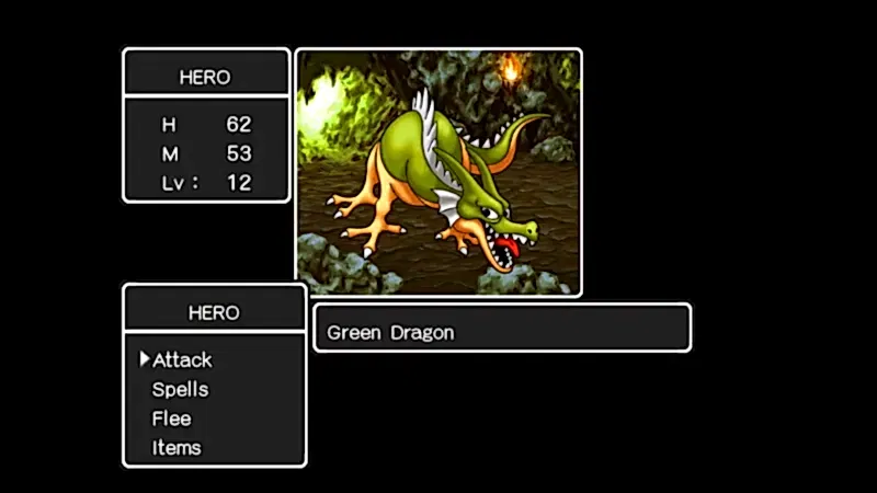 An image from the Dragon Quest re-release on Nintendo Switch